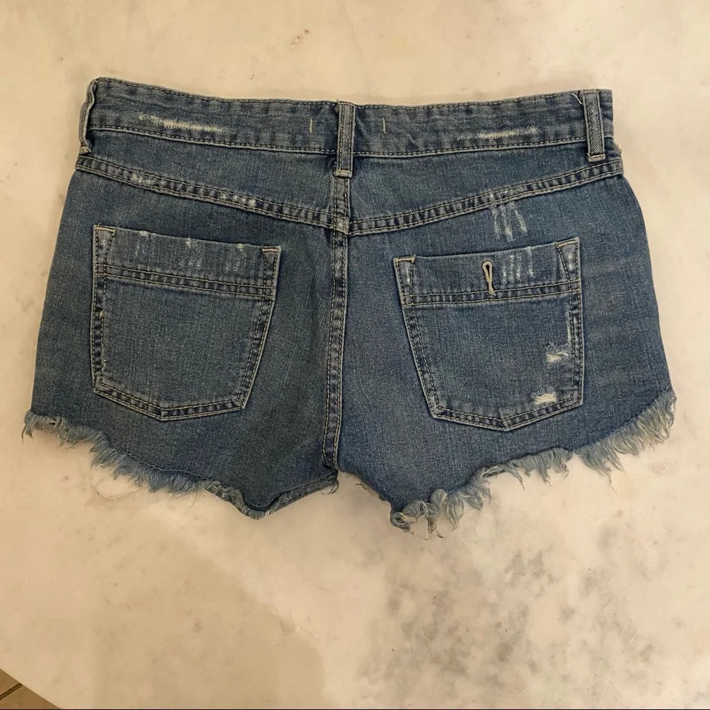 Free People cutoff jean shorts - Picture 3 of 3
